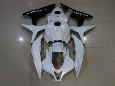 2007-2008 Pearl White Honda CBR600RR Motorcycle Fairings