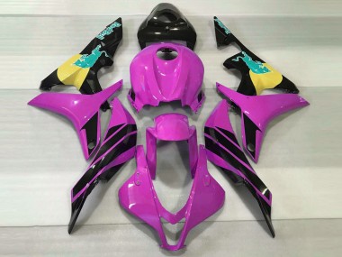 2007-2008 Pink & Teal Bull Honda CBR600RR Motorcycle Fairings