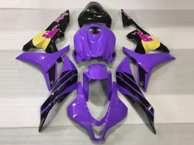 2007-2008 Purple & Pink Bull Honda CBR600RR Motorcycle Fairings