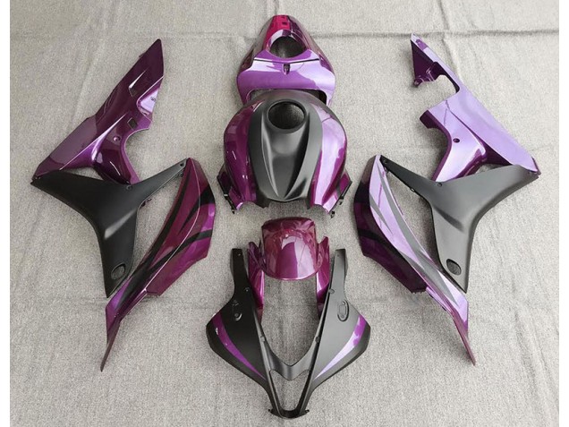 2007-2008 Purple and Matte Black Honda CBR600RR Motorcycle Fairings 2007-2008 Purple and Matte Black Honda CBR600RR Motorcycle Fairings