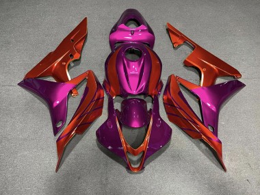 2007-2008 Red & Violet Honda CBR600RR Motorcycle Fairings