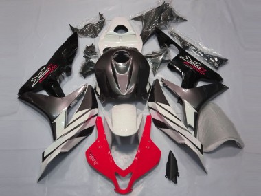2007-2008 Red White and Gray Honda CBR600RR Motorcycle Fairings