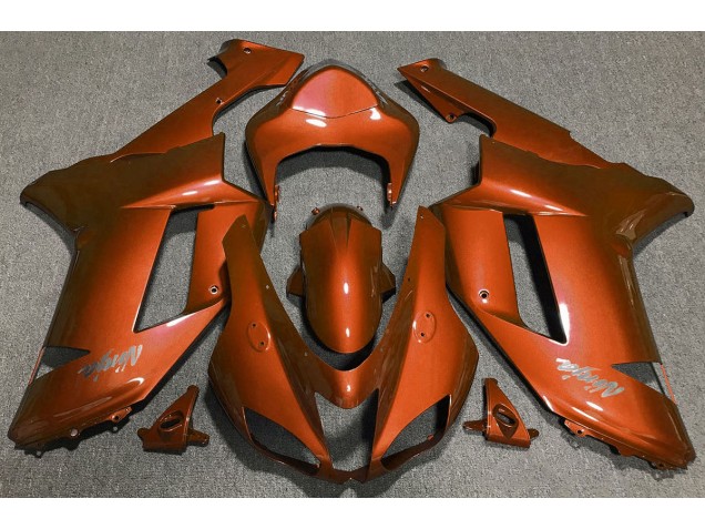 2007-2008 Tiger Orange Kawasaki ZX6R Motorcycle Fairings 2007-2008 Tiger Orange Kawasaki ZX6R Motorcycle Fairings