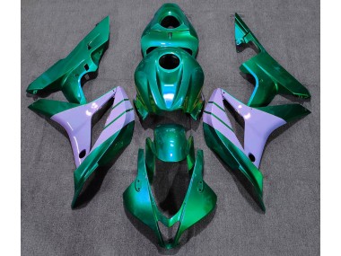 2007-2008 Turquoise and Milky Purple Honda CBR600RR Motorcycle Fairings