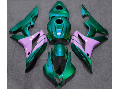 2007-2008 Turquoise and Pink Honda CBR600RR Motorcycle Fairings