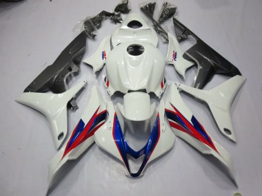2007-2008 White HRC Honda CBR600RR Motorcycle Fairings