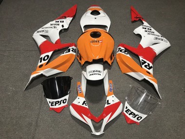 2007-2008 White Repsol Style Honda CBR600RR Motorcycle Fairings