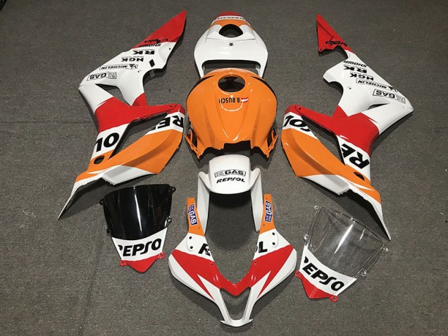 2007-2008 White Repsol Style Honda CBR600RR Motorcycle Fairings 2007-2008 White Repsol Style Honda CBR600RR Motorcycle Fairings