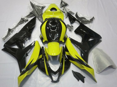 2007-2008 Yellow and Black OEM Design Honda CBR600RR Motorcycle Fairings
