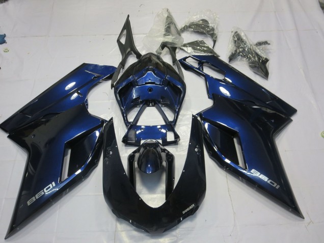 2007-2012 Deep Blue Ducati 848 1098 1198 Motorcycle Fairings 2007-2012 Deep Blue Ducati 848 1098 1198 Motorcycle Fairings