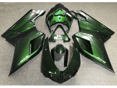 2007-2012 Deep Green Ducati 848 1098 1198 Motorcycle Fairings