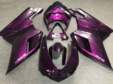 2007-2012 Deep Pink Ducati 848 1098 1198 Motorcycle Fairings