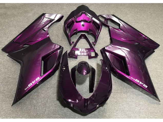2007-2012 Deep Pink Ducati 848 1098 1198 Motorcycle Fairings 2007-2012 Deep Pink Ducati 848 1098 1198 Motorcycle Fairings