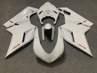 2007-2012 Gloss White Ducati 848 1098 1198 Motorcycle Fairings