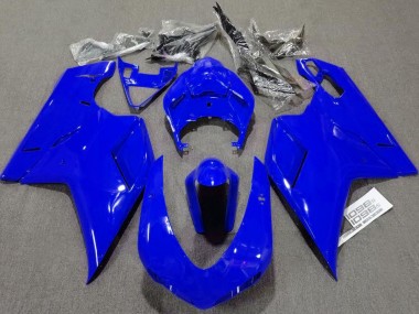 2007-2012 Plain Gloss Blue Ducati 848 1098 1198 Motorcycle Fairings