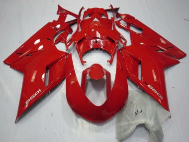 2007-2012 Red 1098 Ducati 848 1098 1198 Motorcycle Fairings