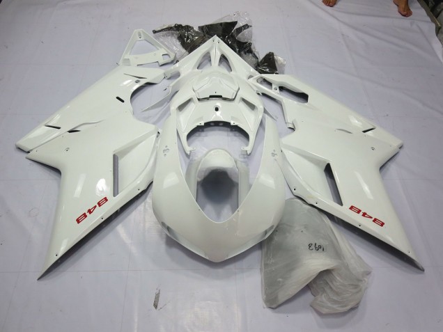 2007-2012 White Pearl Ducati 848 1098 1198 Motorcycle Fairings 2007-2012 White Pearl Ducati 848 1098 1198 Motorcycle Fairings