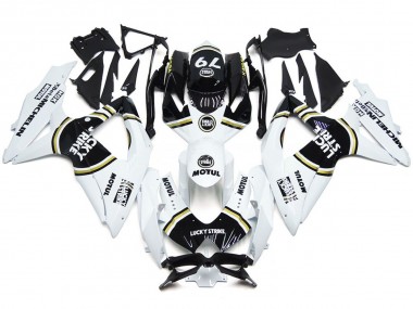 2008-2010 Black Lucky Strike 79 Suzuki GSXR 600-750 Motorcycle Fairings
