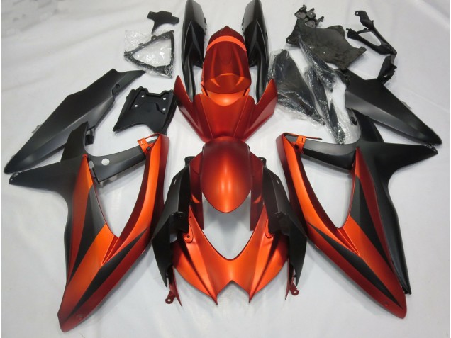 2008-2010 Burnt Matte Orange Suzuki GSXR 600-750 Motorcycle Fairings 2008-2010 Burnt Matte Orange Suzuki GSXR 600-750 Motorcycle Fairings