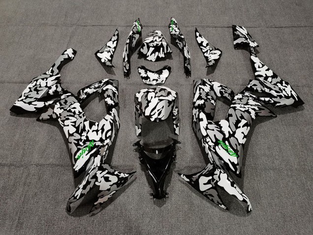 2008-2010 Camo and Green Logo Kawasaki ZX10R Motorcycle Fairings 2008-2010 Camo and Green Logo Kawasaki ZX10R Motorcycle Fairings