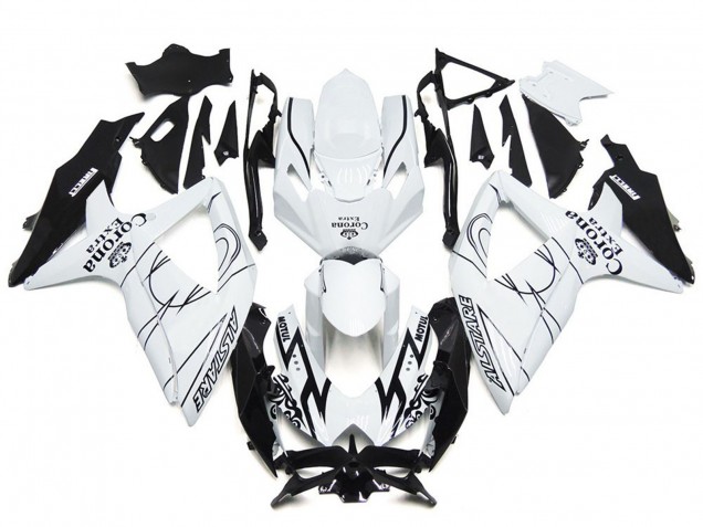 2008-2010 Custom Corona Special with White Suzuki GSXR 600-750 Motorcycle Fairings 2008-2010 Custom Corona Special with White Suzuki GSXR 600-750 Motorcycle Fairings