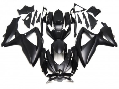 2008-2010 Deep Matte Black Suzuki GSXR 600-750 Motorcycle Fairings