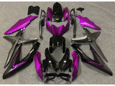 2008-2010 Gloss Pink & Green R Suzuki GSXR 600-750 Motorcycle Fairings