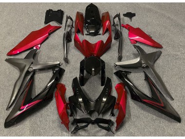 2008-2010 Gloss Red & Green R Suzuki GSXR 600-750 Motorcycle Fairings