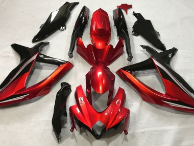2008-2010 Gloss Red Suzuki GSXR 600-750 Motorcycle Fairings