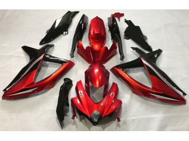 2008-2010 Gloss Red Suzuki GSXR 600-750 Motorcycle Fairings