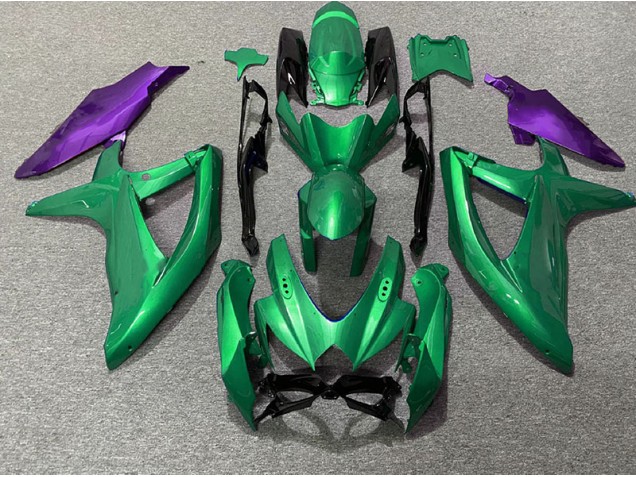 2008-2010 Green and Purple Suzuki GSXR 600-750 Motorcycle Fairings 2008-2010 Green and Purple Suzuki GSXR 600-750 Motorcycle Fairings