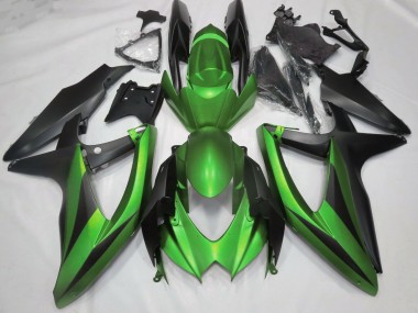 2008-2010 Matte Green No R Suzuki GSXR 600-750 Motorcycle Fairings