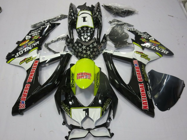 2008-2010 National Guard Suzuki GSXR 600-750 Motorcycle Fairings 2008-2010 National Guard Suzuki GSXR 600-750 Motorcycle Fairings