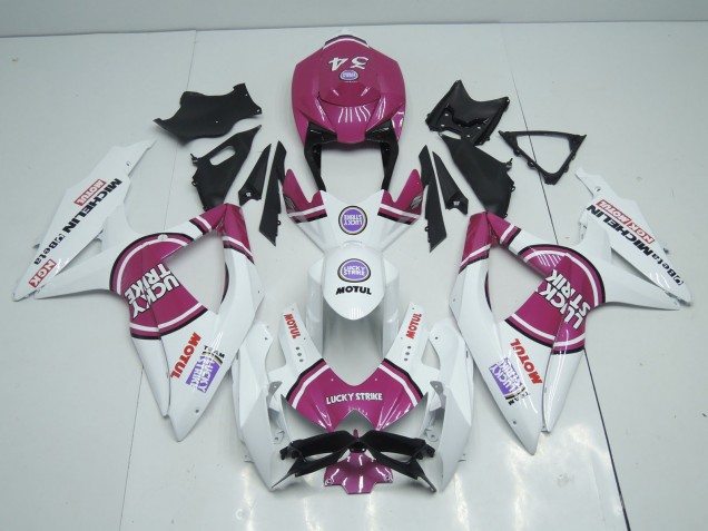 2008-2010 Pink Lucky Strike Suzuki GSXR 600-750 Motorcycle Fairings 2008-2010 Pink Lucky Strike Suzuki GSXR 600-750 Motorcycle Fairings