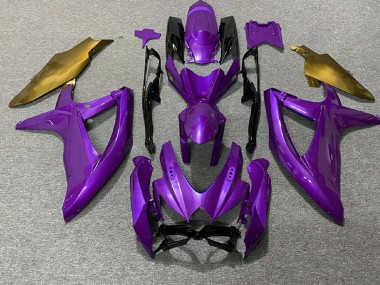 2008-2010 Purple and Gold Suzuki GSXR 600-750 Motorcycle Fairings