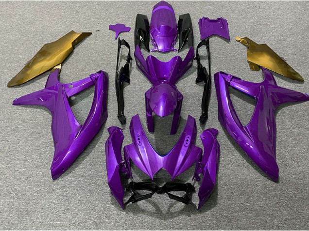 2008-2010 Purple and Gold Suzuki GSXR 600-750 Motorcycle Fairings 2008-2010 Purple and Gold Suzuki GSXR 600-750 Motorcycle Fairings