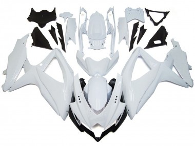 2008-2010 Shining Gloss White Suzuki GSXR 600-750 Motorcycle Fairings