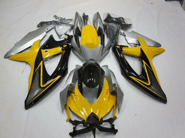 2008-2010 Yellow Black Suzuki GSXR 600-750 Motorcycle Fairings 2008-2010 Yellow Black Suzuki GSXR 600-750 Motorcycle Fairings