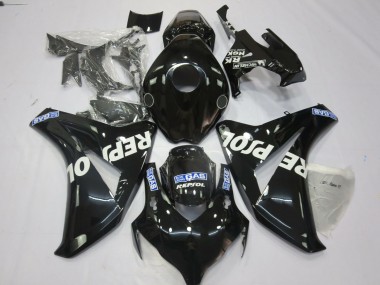 2008-2011 Black Repsol Honda CBR1000RR Motorcycle Fairings