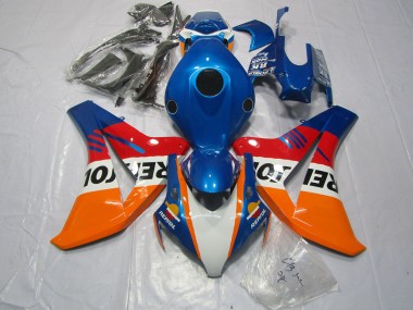 2008-2011 Blue Repsol + Red Honda CBR1000RR Motorcycle Fairings