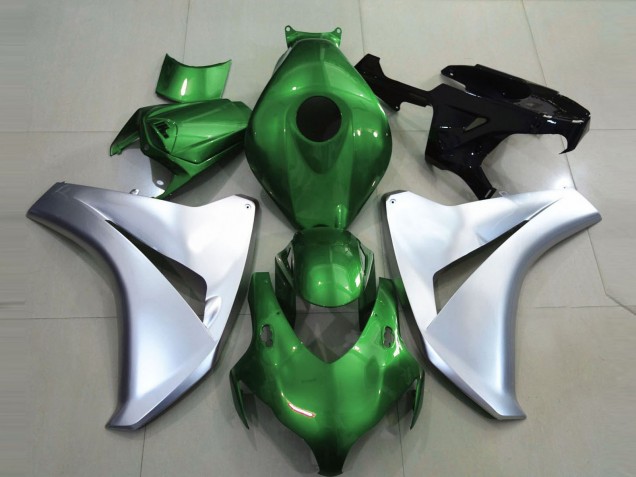 2008-2011 Gloss Green and Silver Honda CBR1000RR Motorcycle Fairings 2008-2011 Gloss Green and Silver Honda CBR1000RR Motorcycle Fairings