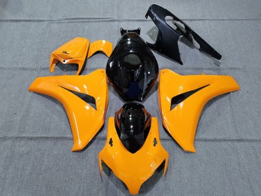 2008-2011 Gloss Orange and Black Honda CBR1000RR Motorcycle Fairings