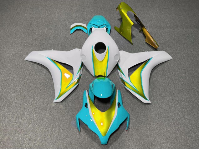 2008-2011 Light Blue and Gold Honda CBR1000RR Motorcycle Fairings 2008-2011 Light Blue and Gold Honda CBR1000RR Motorcycle Fairings