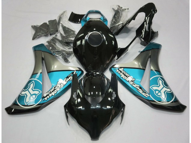 2008-2011 Light Blue on Black Custom Honda CBR1000RR Motorcycle Fairings 2008-2011 Light Blue on Black Custom Honda CBR1000RR Motorcycle Fairings