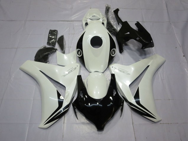 2008-2011 Pearl White and Black Honda CBR1000RR Motorcycle Fairings 2008-2011 Pearl White and Black Honda CBR1000RR Motorcycle Fairings