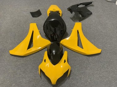 2008-2011 Pearl Yellow and Black Honda CBR1000RR Motorcycle Fairings