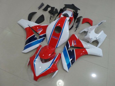 2008-2011 Red Blue and White Honda CBR1000RR Motorcycle Fairings