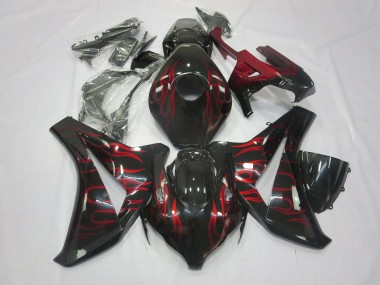 2008-2011 Red Flame Honda CBR1000RR Motorcycle Fairings