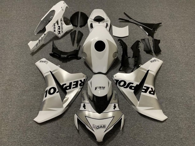 2008-2011 Silver Repsol Honda CBR1000RR Motorcycle Fairings 2008-2011 Silver Repsol Honda CBR1000RR Motorcycle Fairings