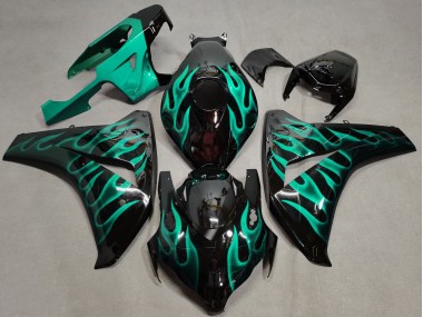 2008-2011 Teal Flame Honda CBR1000RR Motorcycle Fairings